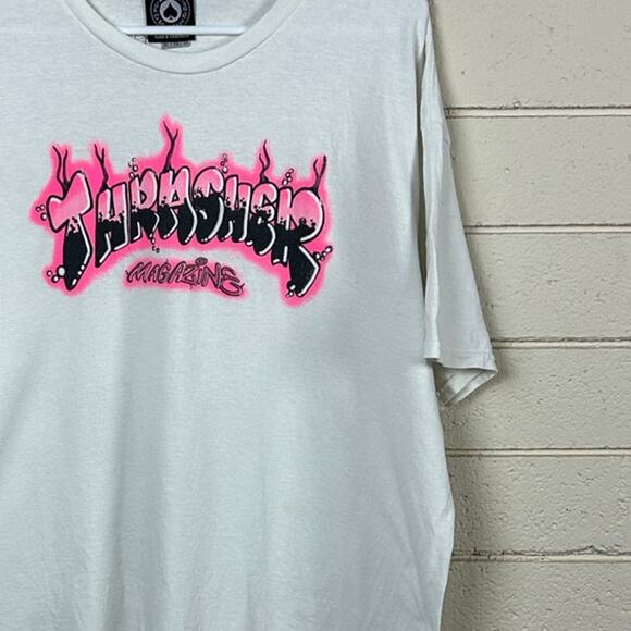 Thrasher Airbrush White T-Shirt size XL - Picture 8 of 8